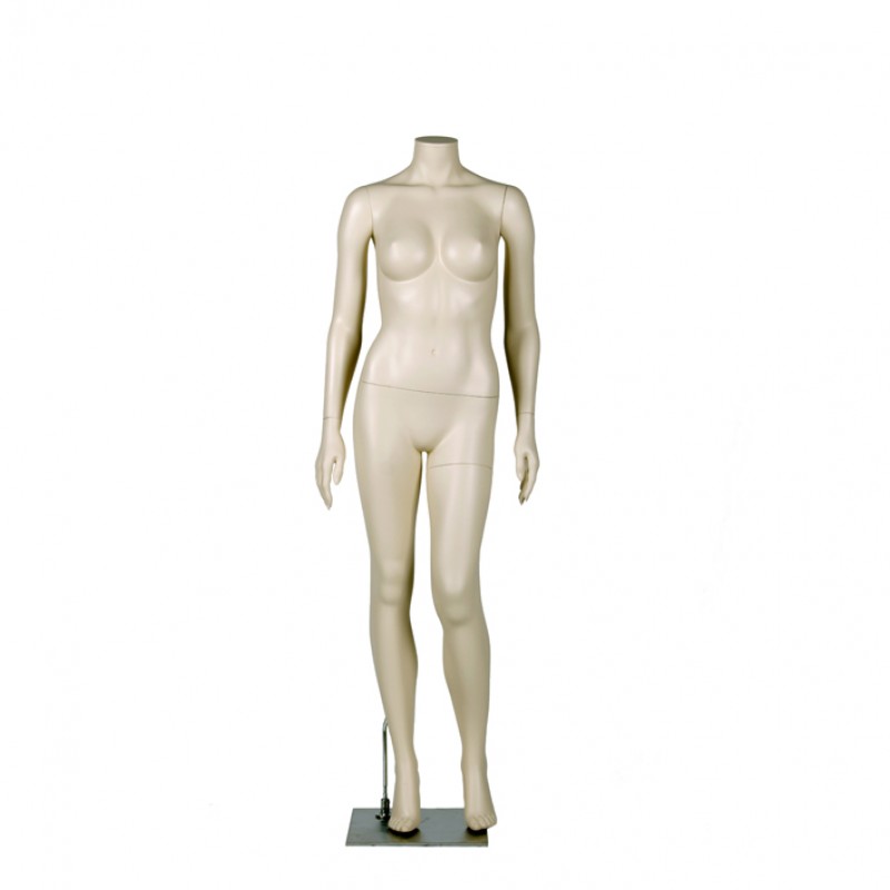 DAME MANNEQUIN - VENSTRE BEN BØJET - DARROL 700-SERIE - NECK-LOCK SYSTEM 
