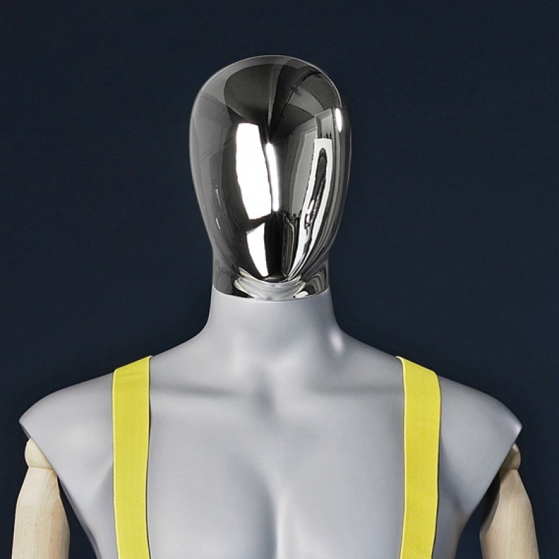 HOVED TIL HERRE MANNEQUIN - ABSTRAKT – SILVER LOOK- DARROL 