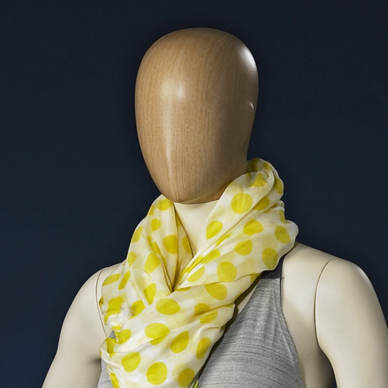 HOVED TIL DAME MANNEQUIN – LIGHT WOOD LOOK - ABSTRAKT - DARROL 