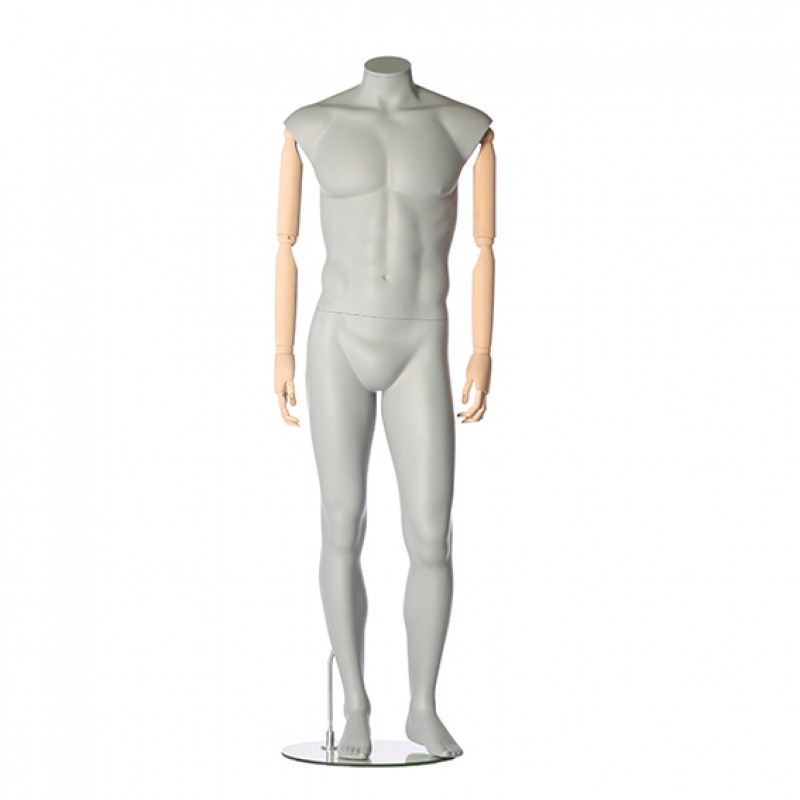 HERRE MANNEQUIN – FLEKSIBLE TRÆARME – AFSLAPPET POSITION – DARROL 700-SERIE
