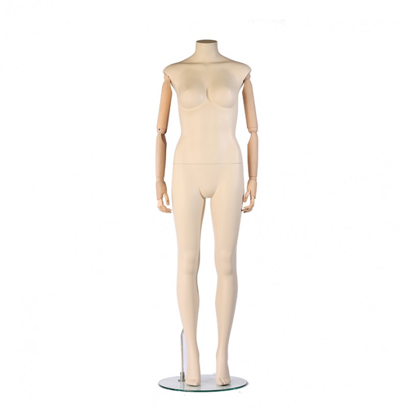 700-Serie – Damenfigur– Ivory - Flexible Holzarme – aufrecht stehend – Darrol