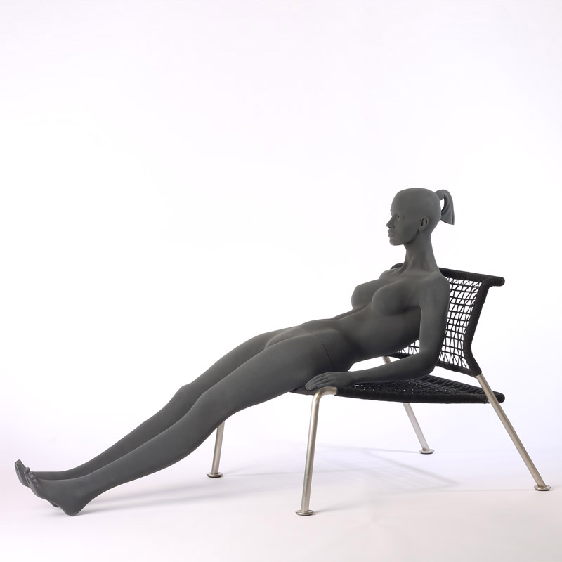 DAME MANNEQUIN – PURE STILISTISK – MED RU OVERFLADE - SIDDENDE – HINDSGAUL  
