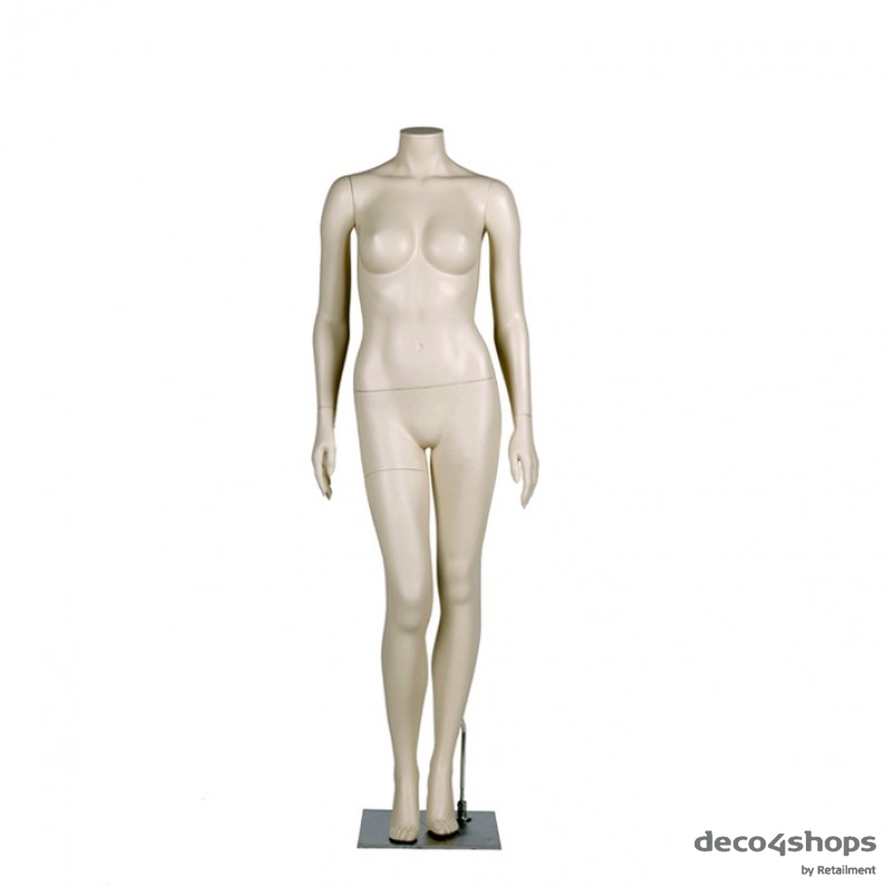 DAME MANNEQUIN – HØJRE BEN BØJET - DARROL 700-SERIE - NECK-LOCK SYSTEM 