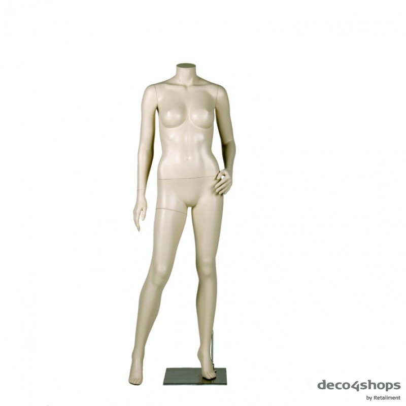 DAME MANNEQUIN – VENSTRE HÅND PÅ HOFTE - DARROL 700-SERIE - NECK-LOCK SYSTEM 