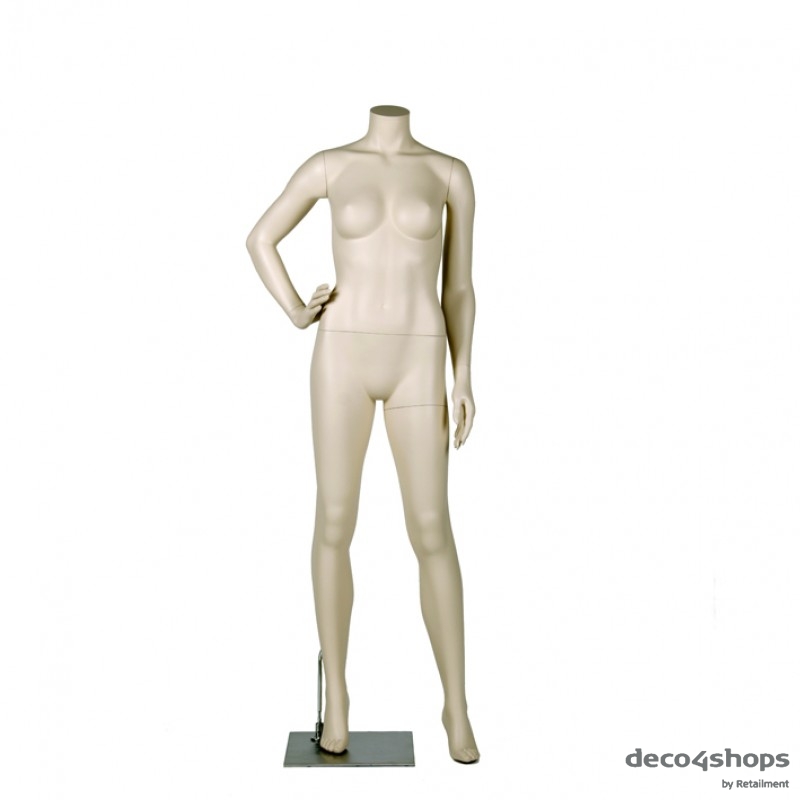 DAME MANNEQUIN – HØJRE HÅND PÅ HOFTE - DARROL 700-serie - NECK-LOCK SYSTEM 
