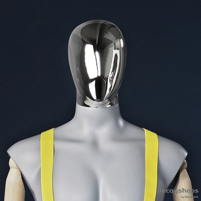 HOVED TIL HERRE MANNEQUIN - ABSTRAKT – SILVER LOOK- DARROL 
