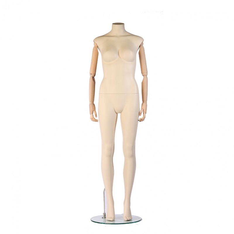 700-Serie – Damenfigur– Ivory - Flexible Holzarme – aufrecht stehend – Darrol